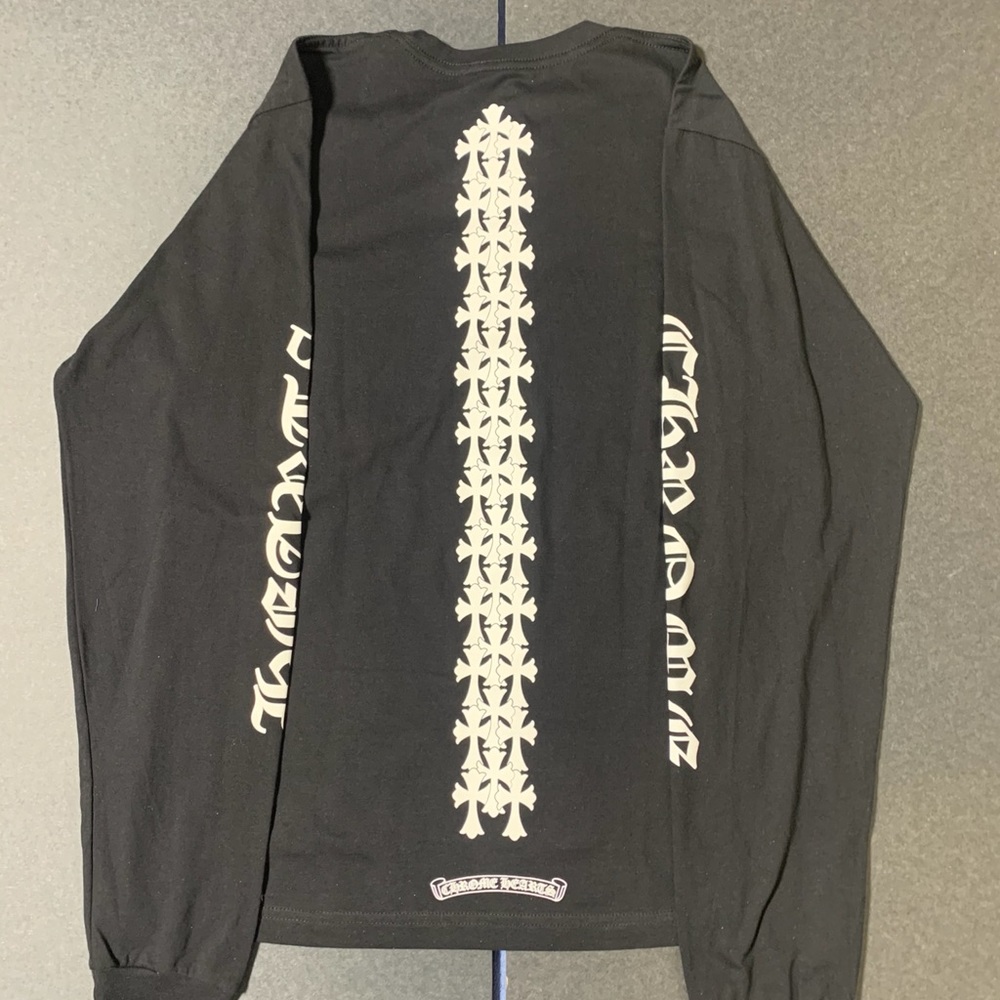 Chrome Hearts Cemetery Cross Long Sleeve Tee